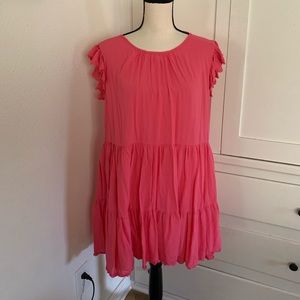 House of Harlow 1960 Pink Short Sleeve boho Dress Women’s Size S